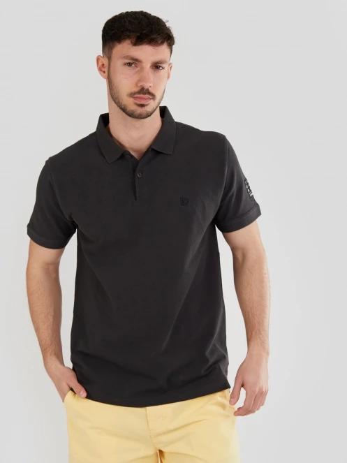 Fundango Molton Poloshirt férfi galléros póló szürke színben 2