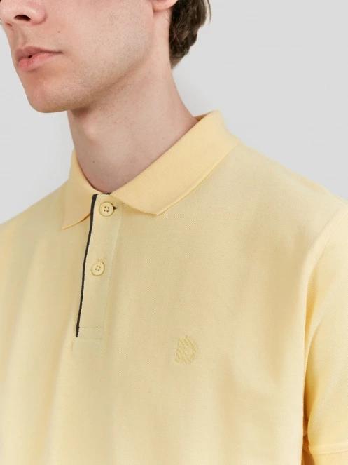 Fundango Insignia Poloshirt férfi galléros póló sárga színben 5
