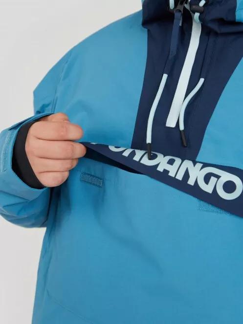 Fundango Burnaby Logo Anorak férfi síkabát világoskék színben 4