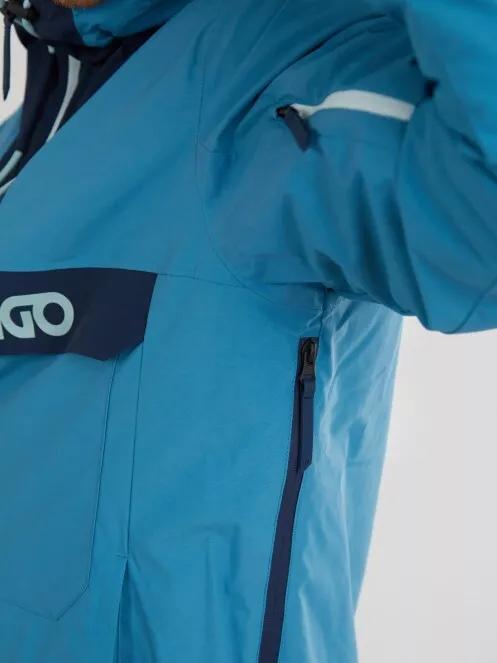 Fundango Burnaby Logo Anorak férfi síkabát világoskék színben 5