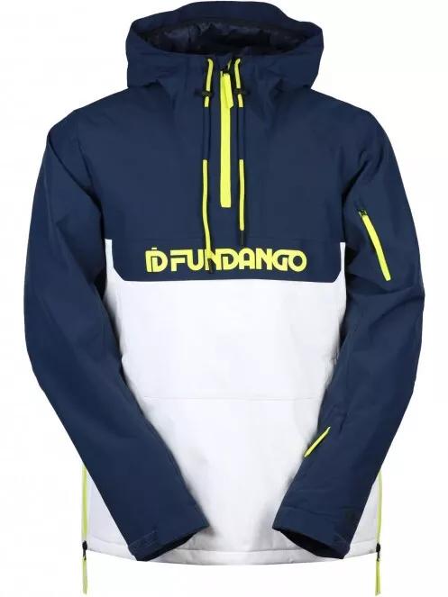 Fundango Burnaby Logo Anorak férfi síkabát fehér színben 7
