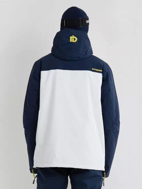 Fundango Burnaby Logo Anorak férfi síkabát fehér színben 3