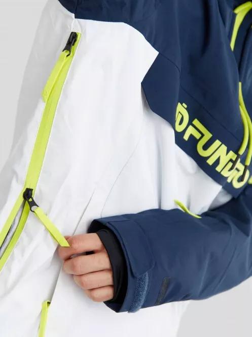 Fundango Burnaby Logo Anorak férfi síkabát fehér színben 6