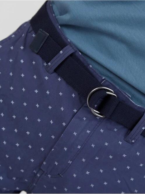 Fundango North Shore Chino Shorts férfi rövidnadrág sötétkék színben 4