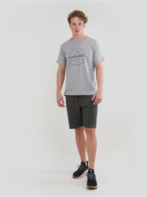 Fundango Woody Sweatshort férfi rövidnadrág oliva színben 4