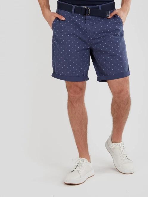 Fundango North Shore Chino Shorts férfi rövidnadrág kék színben 2