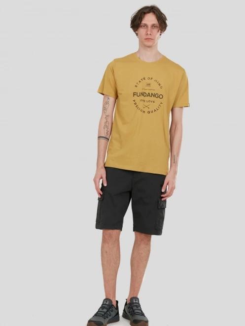 Fundango Zack Cargo Shorts férfi oldalzsebes rövidnadrág szürke színben 4