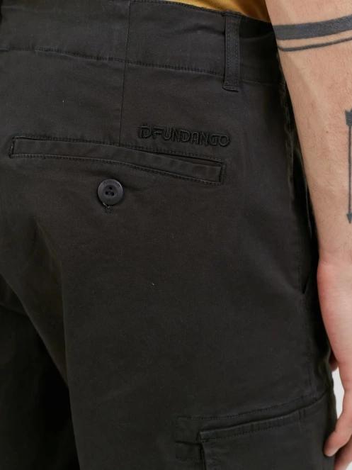 Fundango Zack Cargo Shorts férfi oldalzsebes rövidnadrág szürke színben 5