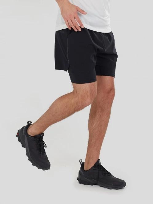 Fundango Corris Running Shorts férfi sport rövidnadrág fekete színben 6