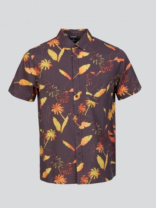 Fundango Chase Shirt férfi rövid ujjú ing sötétkék színben 8