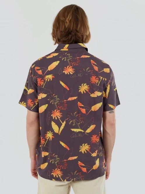 Fundango Chase Shirt férfi rövid ujjú ing sötétkék színben 3