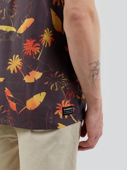 Fundango Chase Shirt férfi rövid ujjú ing sötétkék színben 7
