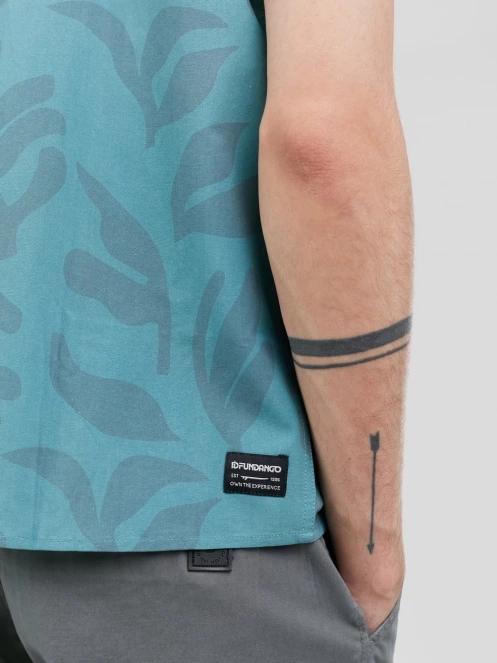 Fundango Chase Shirt férfi rövid ujjú ing zöld színben 7