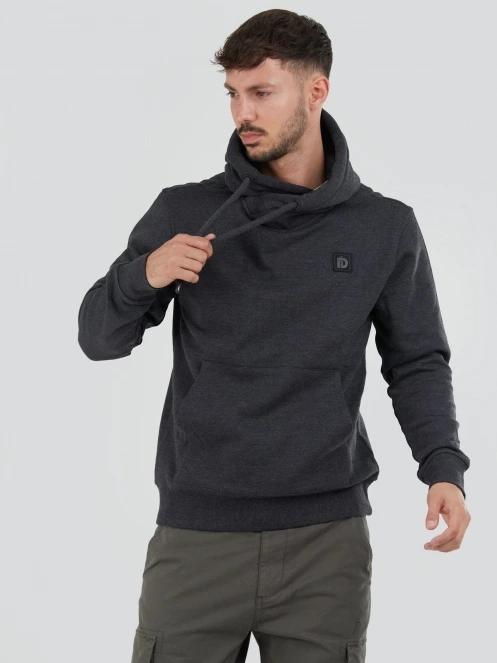 Fundango Conor Hooded Sweatshirt férfi kapucnis pulóver fekete színben 5