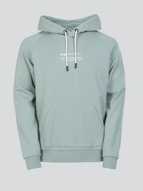Fundango Kronos Hooded Sweatshirt férfi pulóver zöld színben 9