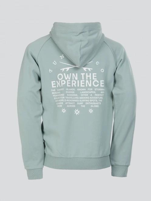 Fundango Kronos Hooded Sweatshirt férfi pulóver zöld színben 10