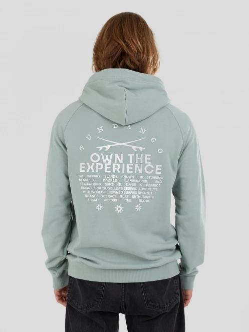 Fundango Kronos Hooded Sweatshirt férfi pulóver zöld színben 4