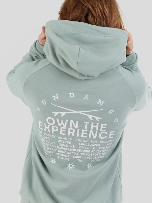 Fundango Kronos Hooded Sweatshirt férfi pulóver zöld színben 7