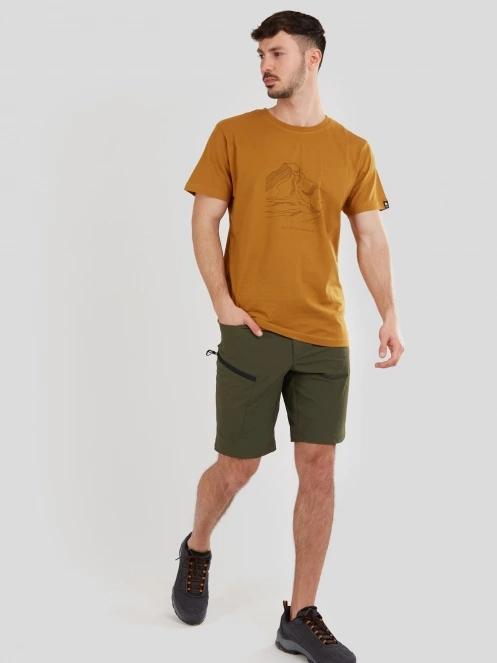 Fundango Legend T-shirt férfi rövid ujjú póló sárga színben 4