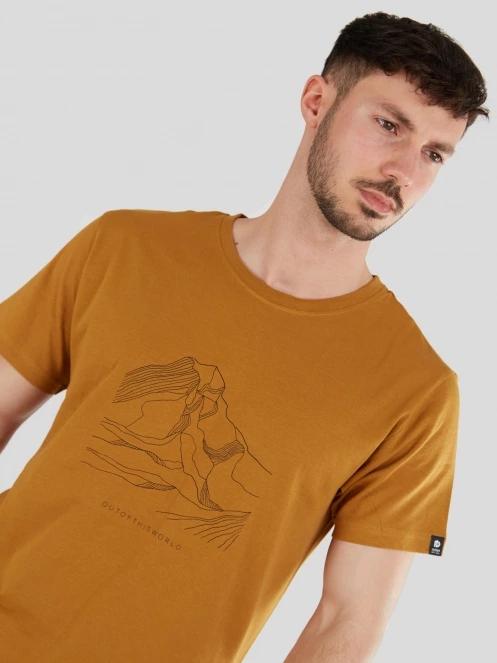 Fundango Legend T-shirt férfi rövid ujjú póló sárga színben 5