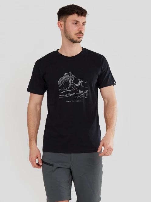 Fundango Legend T-shirt férfi rövid ujjú póló fekete színben 2