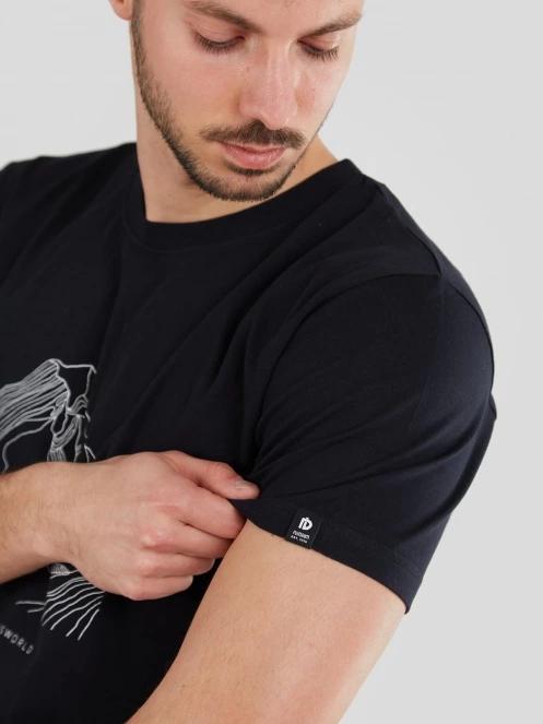 Fundango Legend T-shirt férfi rövid ujjú póló fekete színben 6