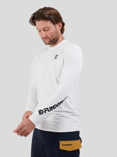 Fundango Manado Long II Rashguard férfi hosszú ujjú lycra fehér színben 2