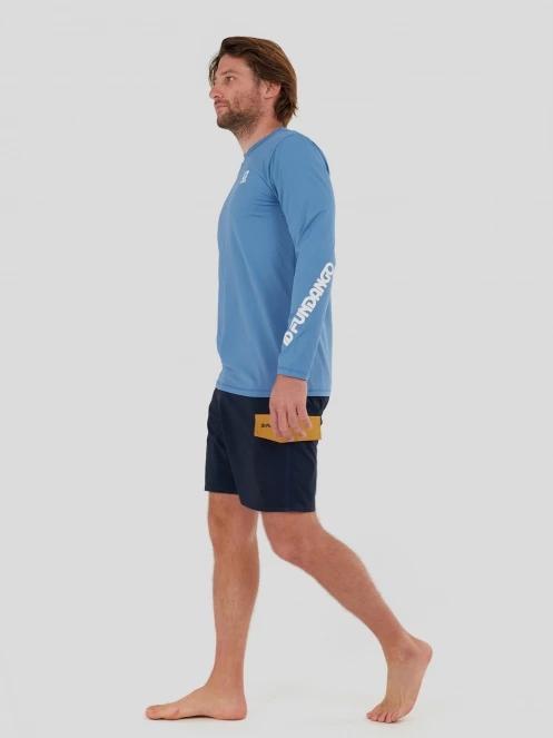 Fundango Manado Long II Rashguard férfi hosszú ujjú lycra kék színben 4