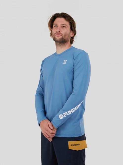 Fundango Manado Long II Rashguard férfi hosszú ujjú lycra kék színben 5