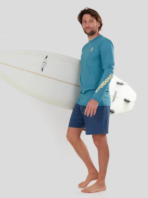 Fundango Manado Long II Rashguard férfi hosszú ujjú lycra zöld színben 4