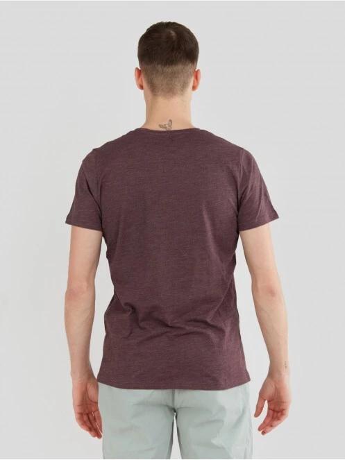 Fundango Jaggy Structured T-Shirt férfi rövid ujjú póló piros színben 3