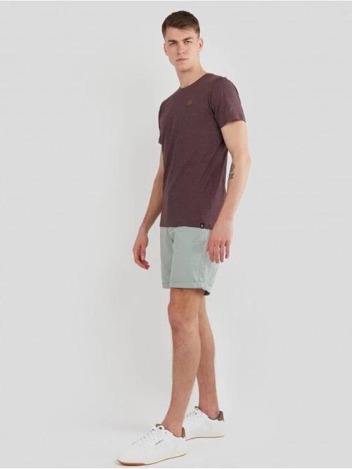Fundango Jaggy Structured T-Shirt férfi rövid ujjú póló piros színben 4