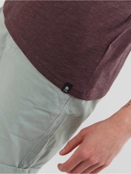 Fundango Jaggy Structured T-Shirt férfi rövid ujjú póló piros színben 6