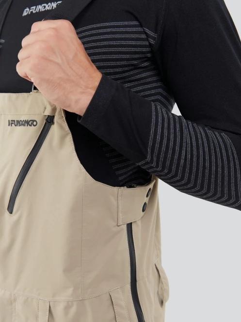 Fundango Benton 3L Bib Pants férfi sínadrág homok színben 7