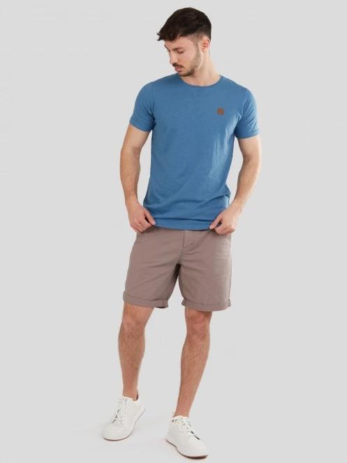 Fundango Jaggy Structured T-Shirt férfi rövid ujjú póló kék színben 4