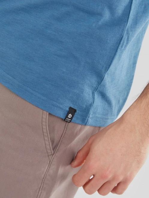 Fundango Jaggy Structured T-Shirt férfi rövid ujjú póló kék színben 6