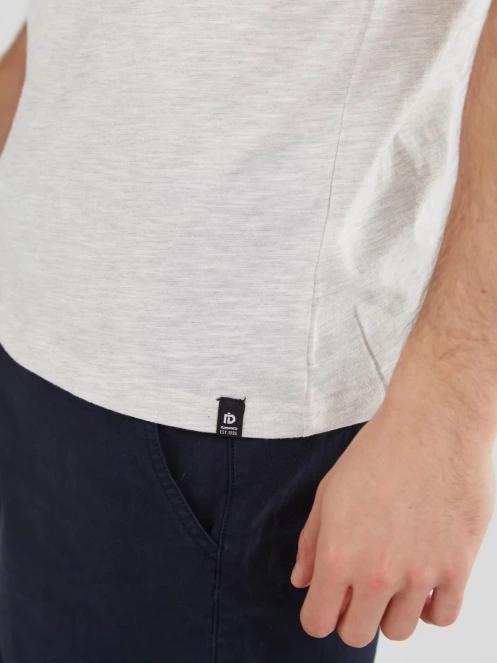 Fundango Jaggy Structured T-Shirt férfi rövid ujjú póló homok színben 6