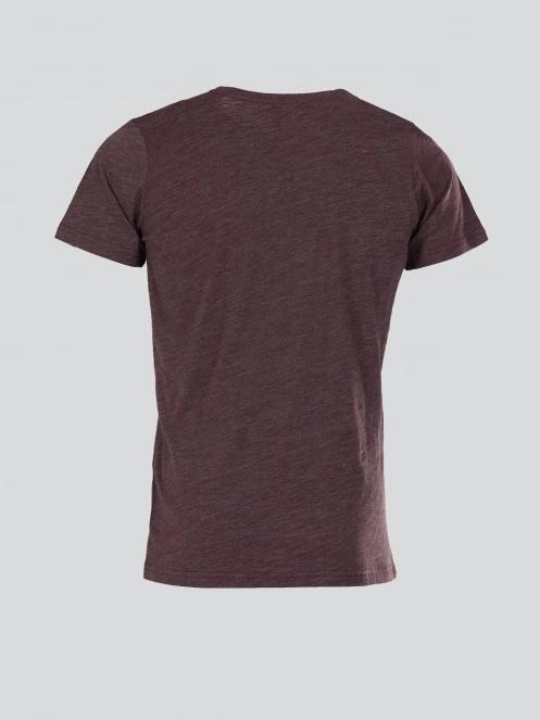 Fundango Jaggy Structured T-shirt férfi rövid ujjú póló piros színben 8