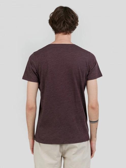 Fundango Jaggy Structured T-shirt férfi rövid ujjú póló piros színben 3
