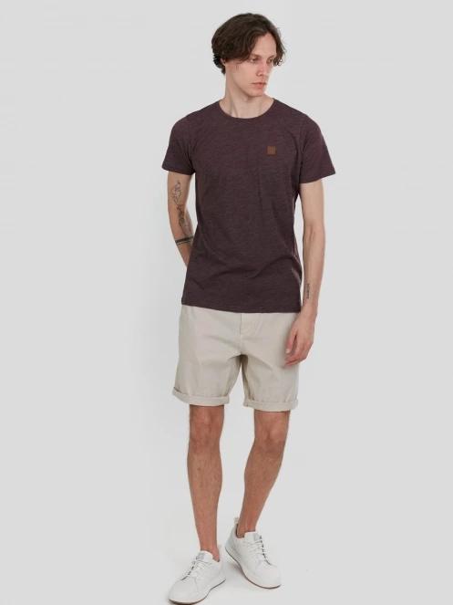 Fundango Jaggy Structured T-shirt férfi rövid ujjú póló piros színben 4