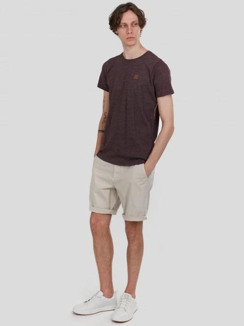 Fundango Jaggy Structured T-shirt férfi rövid ujjú póló piros színben 5