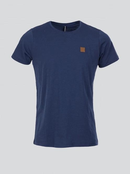 Fundango Jaggy Structured T-shirt férfi rövid ujjú póló sötétkék színben 7