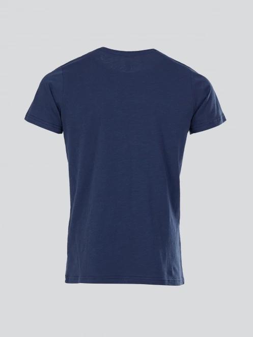 Fundango Jaggy Structured T-shirt férfi rövid ujjú póló sötétkék színben 8