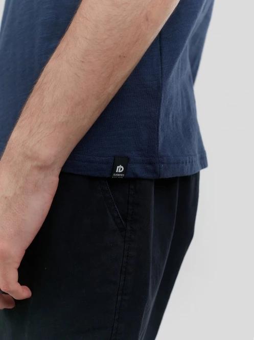 Fundango Jaggy Structured T-shirt férfi rövid ujjú póló sötétkék színben 6