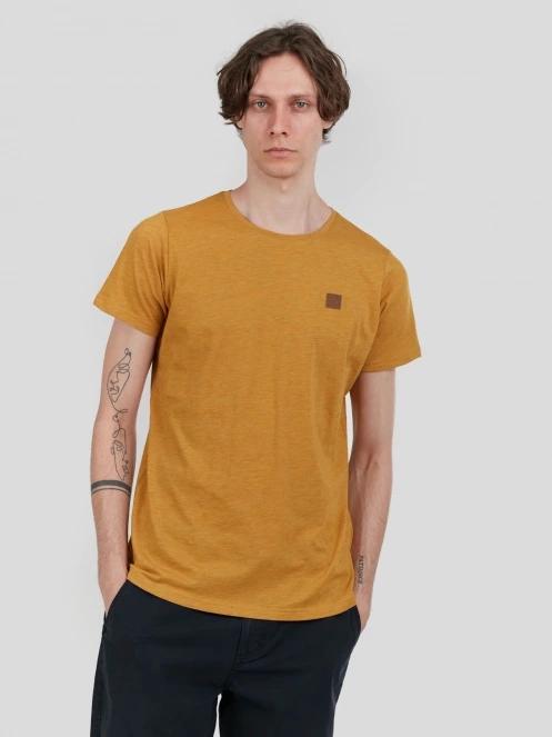 Fundango Jaggy Structured T-shirt férfi rövid ujjú póló sárga színben 2