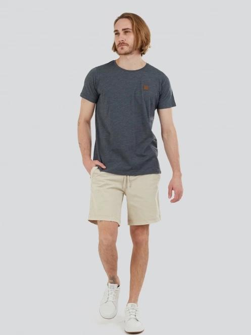 Fundango Jaggy Structured T-shirt férfi rövid ujjú póló szürke színben 4