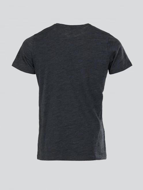 Fundango Jaggy Structured T-shirt férfi rövid ujjú póló fekete színben 9