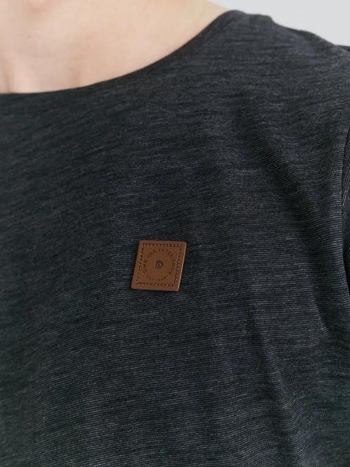 Fundango Jaggy Structured T-shirt férfi rövid ujjú póló fekete színben 6