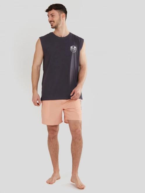 Fundango Glader Tank-T férfi rövid ujjú póló fekete színben 4