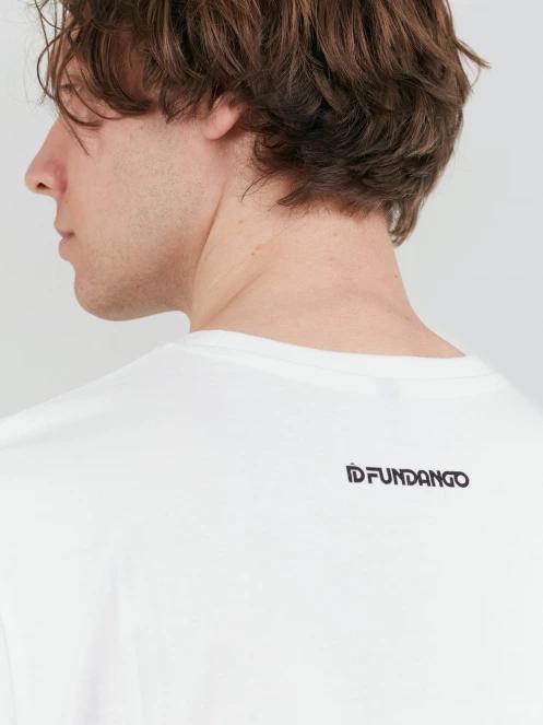 Fundango Essential Graphic Long-T férfi hosszú ujjú póló fehér színben 6